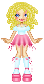 Tried Dhalings hair tutorial for her and I think it turned out alright. The colour is a lil bright and it looks like theres no part on her head. The clothes are another thing. WHAT WAS I ON when I made that skirt?$#@?$?