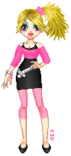 My lil 80's girl. I had to make an 80's doll and here she is lol. Not the best shading but I still like it