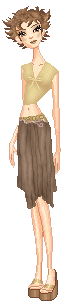 Even tho this was like one of my many first dolls, shes still pretty good. The skirt came out completely different from what I was trying to do but that's ok, I still like it lol. The hair I love