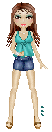 This is me and I DID give myself justice lol besides the hair.  I LOVE the shirt and how it turned out, look at that shading WHAT WHAT. Also the jean skirt is kinda fab too. No comment on the hair