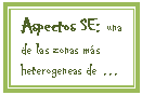 Cuadro de texto: Aspectos SE: una de las zonas m�s heterogeneas de �
