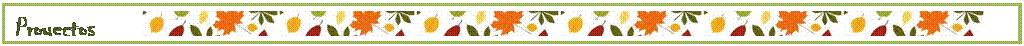 Cuadro de texto: Proyectos            