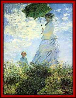 Woman with Parasol by Claude Monet