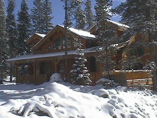 Cabin in Winter--Front View