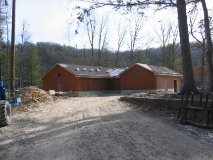 Front view from across the lake.