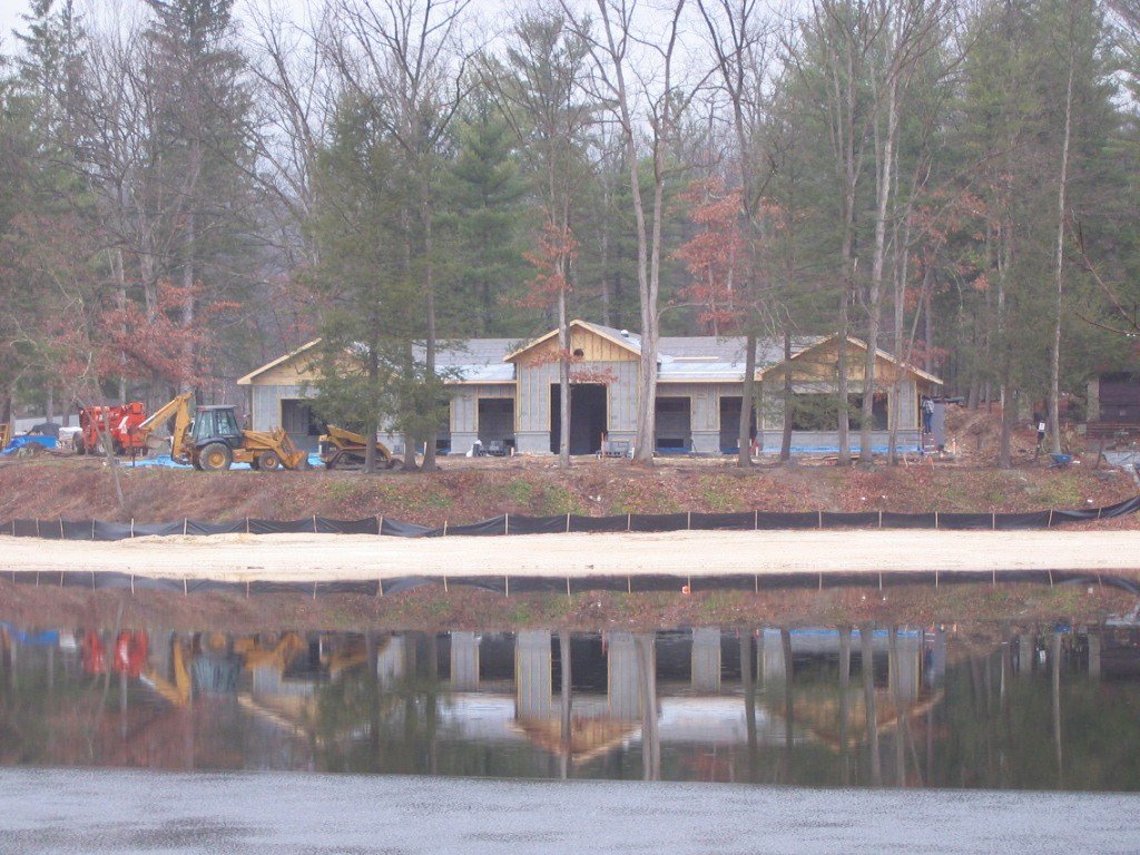 Front view from across the lake.