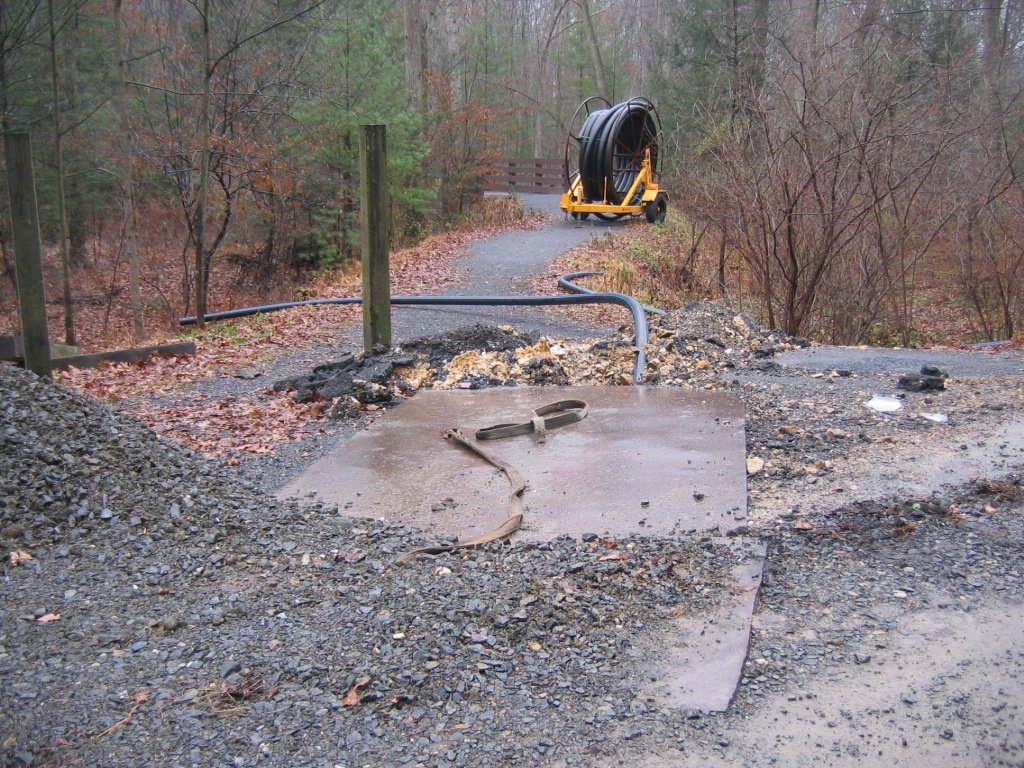 All new water line is completed along Railroad Bed Road.