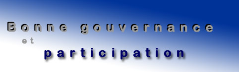 Accueil - Bonne gouvernance et gestion de l'�tat