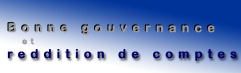 Accueil - Bonne gouvernance et gestion de l'�tat