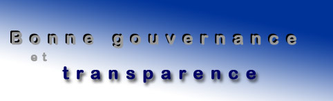 Accueil - Bonne gouvernance et gestion de l'�tat