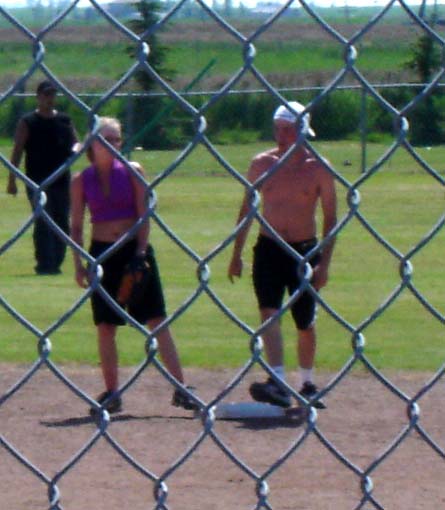 Me on 2nd base