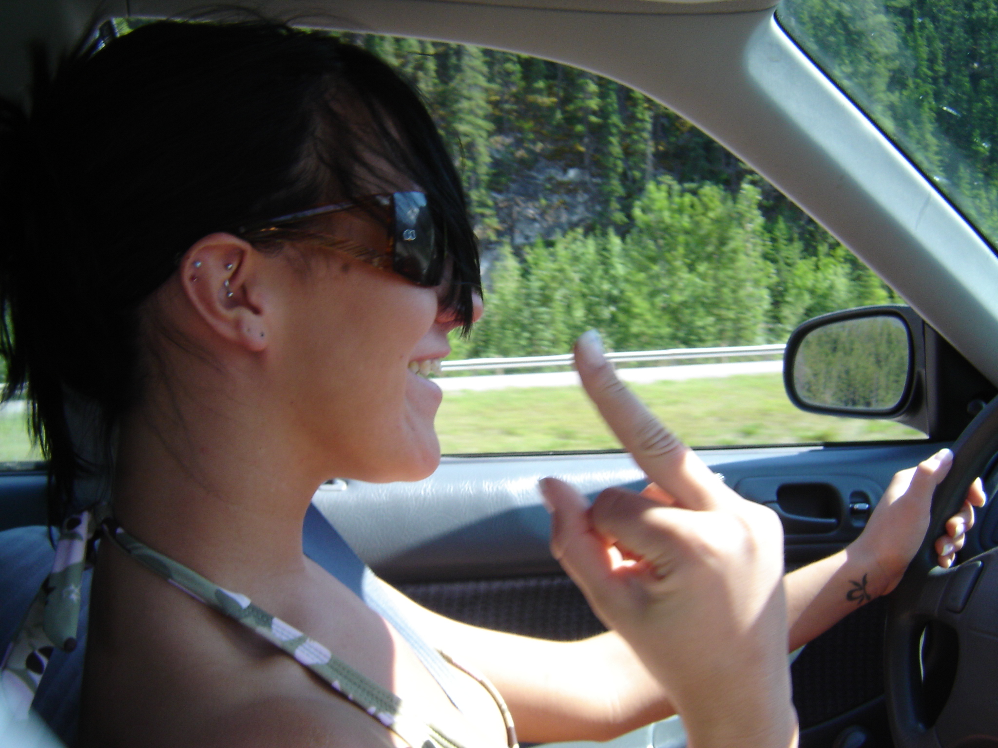 Amanda Driving Home