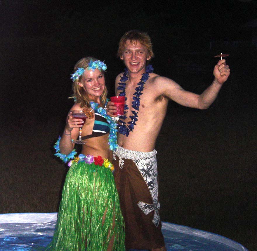 Me & Ross Dancing in the Pool