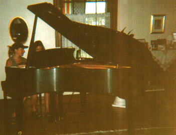 Me & Jess playin piano