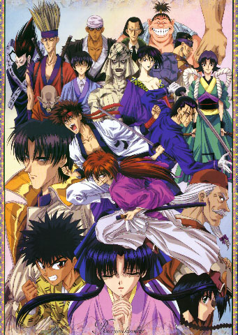 aa.. my favorite RK group picture... It has basically everybody from the Kyoto arc in it..