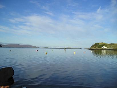 View over Loch Bay, Stein