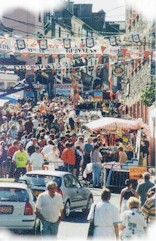 Killorglin Town during the annual Puck Fair Festival.