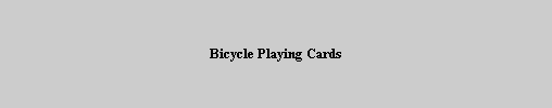 Bicycle Playing Cards