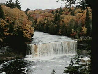 Upper Tahquamenon Falls (50' high, 200' across)