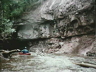 typical hard bend on river