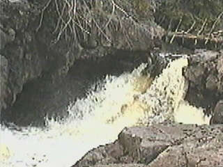Sequence 8F - looking upstream at this little squeeze drop