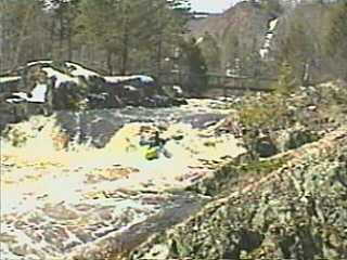 Gile Falls, upstream