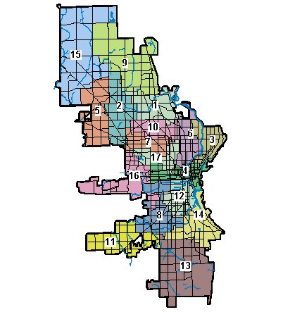 a map of Milwaukee