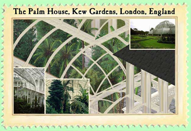 The Palm House of the Royal Botanical Society, Kew Gardens, London, England
