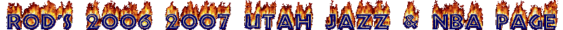 New 2006-07 Utah Jazz - NBA page