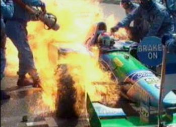 Jos Verstappen feels the heat in this pit stop!!