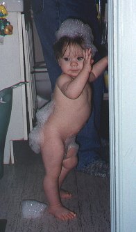 Daddy, Is this your idea of a bubble bath??
