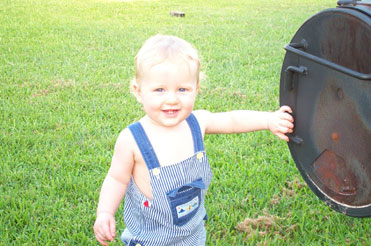 In Jerry's backyard this summer