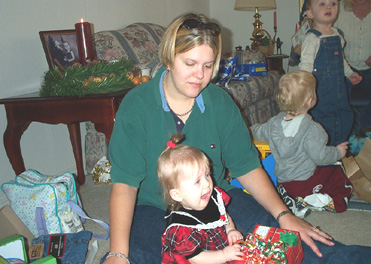 Stefanie and Julee Christmas 2001
