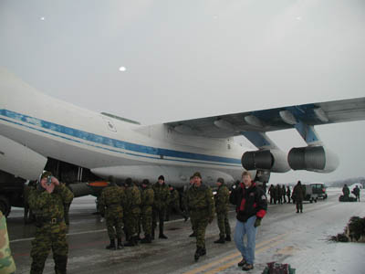 IL-76 arrives in Tuzla...