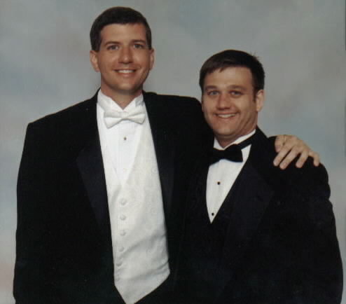 Mike and his best man, brother Aaron
