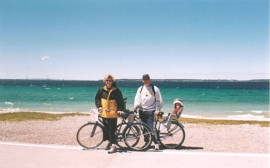 A stop on our 8-mile bike ride around the island