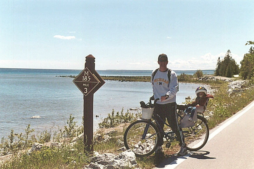 Mike and Katelyn taking a breather
