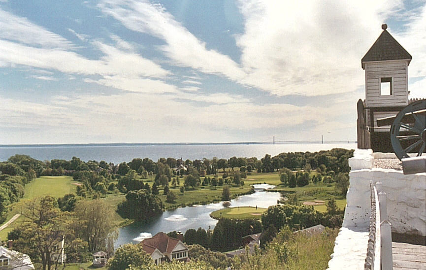 A view of scenic Mackinac Island
