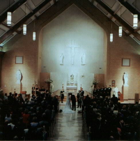 A view of the church during the ceremony!