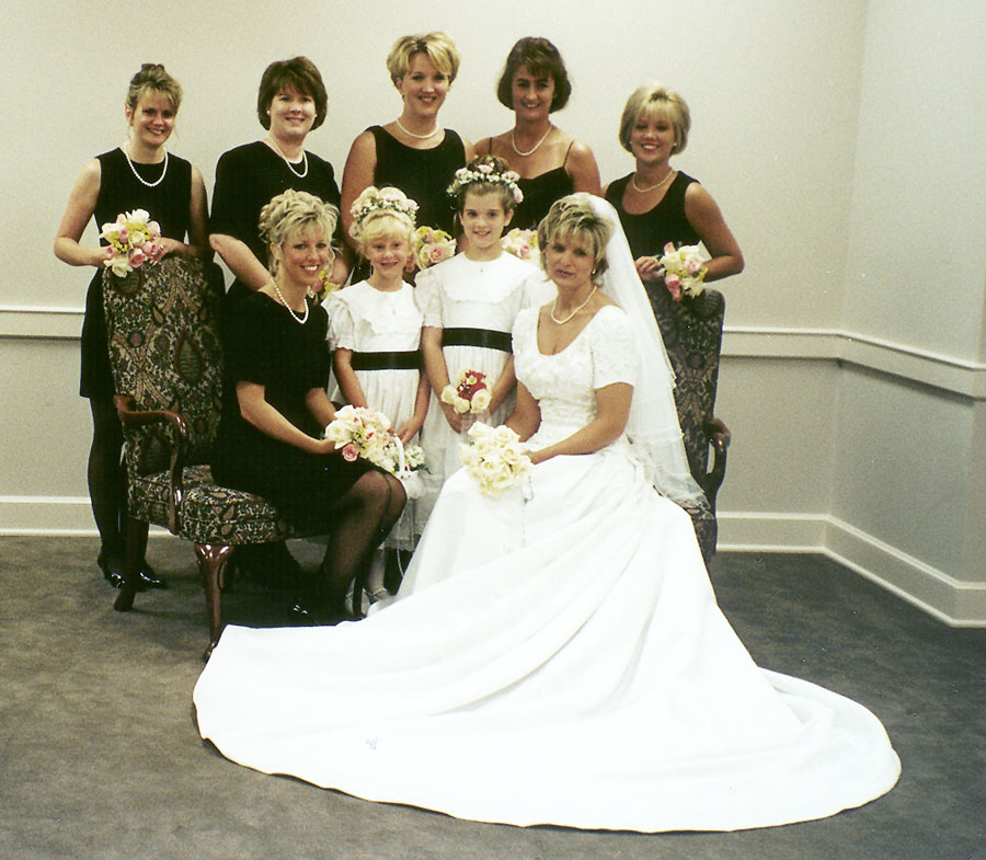 Mary and her bridesmaids