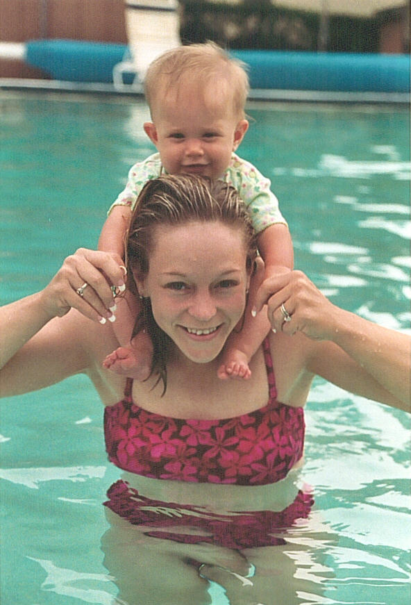 Aunt Christy gives Katelyn a ride!