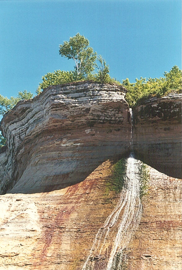 Waterfall at Pictured Rocks