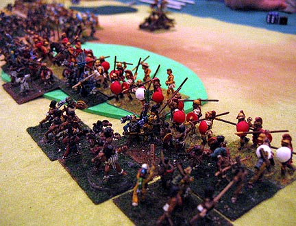Athenian Greeks hold off assault by Aztecs