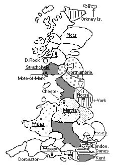 map for Summer, 817 A.D.