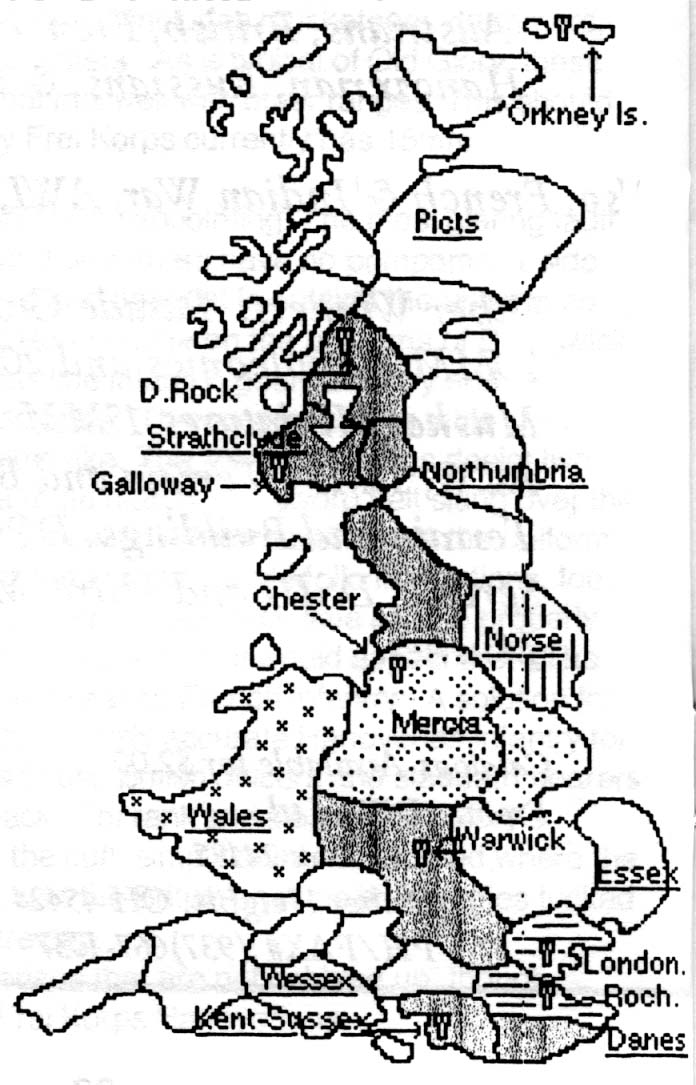 map for Spring, 817 A.D.