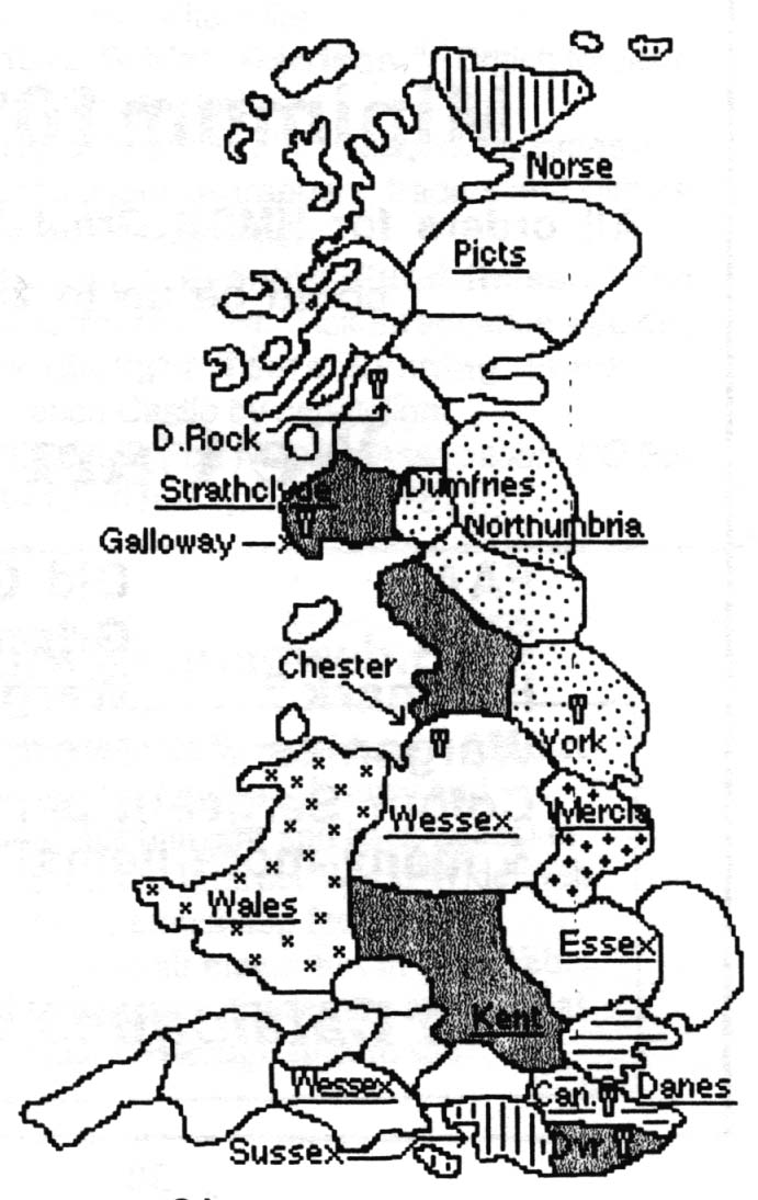 map for Autumn, 817 A.D.