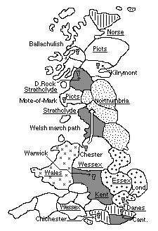 map for Summer, 818 A.D.