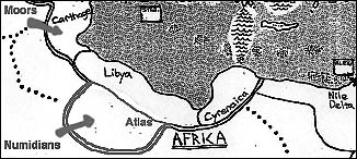 campaign map, N. Africa