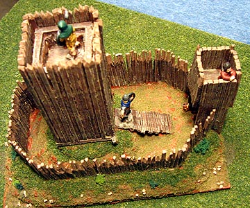 Aerial view of Motte and Bailey camp