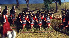 Rear view of legionaries